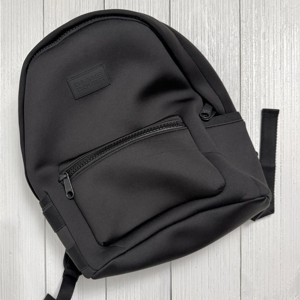Dagne Dover Dakota Medium Neoprene  Black Backpack - Picture 2 of 6